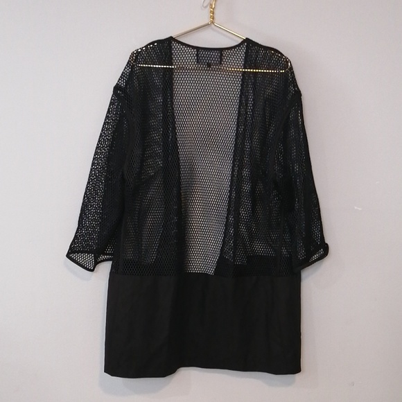 Lafayette Ursula Honeycomb Mesh Cardigan Topper - Picture 5 of 8